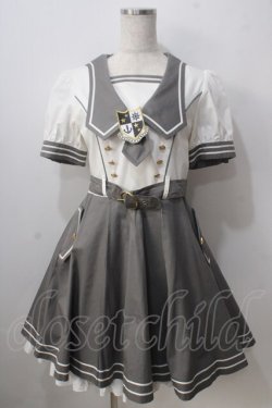 画像1: metamorphose / セーラータックワンピース  グレー Y-25-06-24-079-ME-OP-AS-ZY