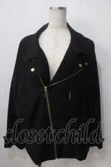 NO ID. / 襟付きジャケット  黒 Y-25-06-24-084-PU-TO-SZ-ZT338