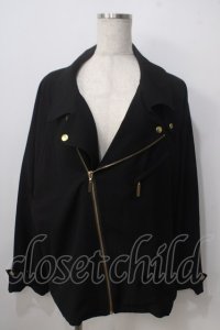 NO ID. / 襟付きジャケット  黒 Y-25-06-24-084-PU-TO-SZ-ZT338