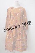 PINK HOUSE / プレッピーベアワンピース  オレンジ Y-25-06-24-089-LO-OP-SZ-ZY