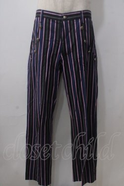 画像1: ALICE and the PIRATES / ヘラルディックレジメンタルパンツ MEN'S 紺 Y-25-06-24-091-PA-PA-SZ-ZY