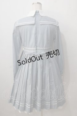 画像2: BABY,THE STARS SHINE BRIGHT / Love and Cherish youプリーツワンピース  スモーキーサックス Y-25-06-24-095-BA-OP-SZ-ZY