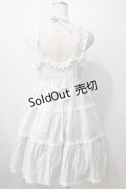 画像2: BABY,THE STARS SHINE BRIGHT / からみ3段ティアードジャンパースカート  ミント Y-25-06-24-096-BA-OP-SZ-ZY