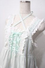 画像3: BABY,THE STARS SHINE BRIGHT / からみ3段ティアードジャンパースカート  ミント Y-25-06-24-096-BA-OP-SZ-ZY (3)