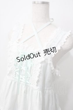 画像3: BABY,THE STARS SHINE BRIGHT / からみ3段ティアードジャンパースカート  ミント Y-25-06-24-096-BA-OP-SZ-ZY