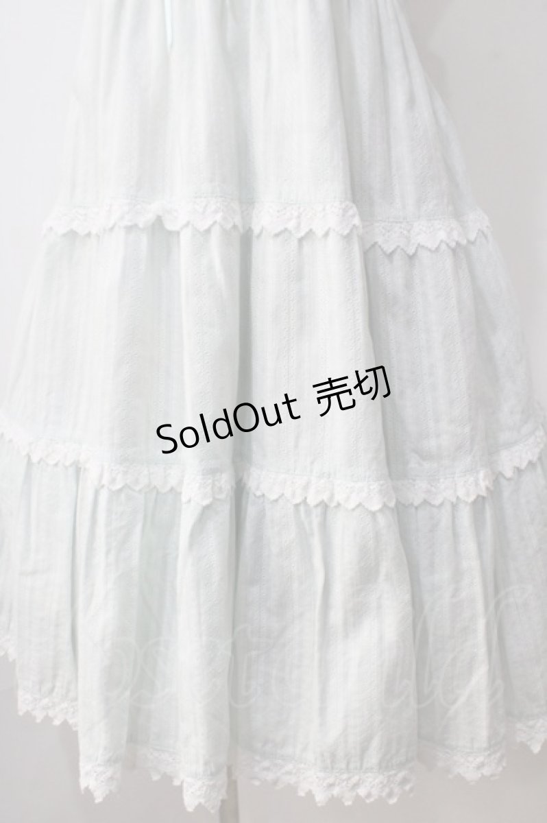 画像4: BABY,THE STARS SHINE BRIGHT / からみ3段ティアードジャンパースカート  ミント Y-25-06-24-096-BA-OP-SZ-ZY (4)