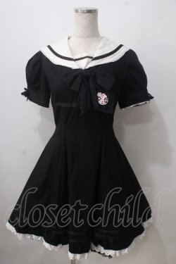 画像1: Angelic Pretty / School Marine ワンピース  黒 Y-25-06-24-105-AP-OP-SZ-ZY