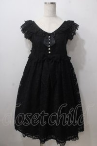 Angelic Pretty / Sweet Dollyジャンパースカート  黒 Y-25-06-24-106-AP-OP-SZ-ZY