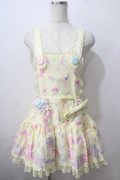 Angelic Pretty / Dreamyベビールームサロペット  イエロー Y-25-06-24-107-AP-OP-SZ-ZY