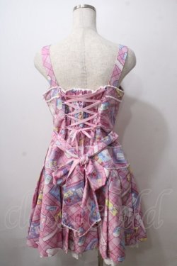画像2: Angelic Pretty / Fancy Stationeryローウエストジャンパースカート  ピンク Y-25-06-24-108-AP-OP-SZ-ZS