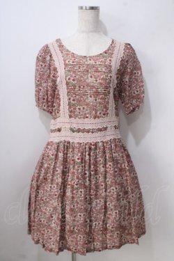 画像1: Jane Marple / Sweet Daisy Tunic ワンピース  ピンク Y-25-06-24-012-JM-OP-AS-ZY