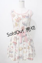 Jane Marple / Wonder Land ノースリーブワンピース M アイボリー Y-25-06-24-018-JM-OP-SZ-ZY