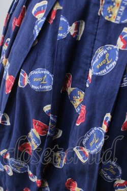 画像3: Jane Marple / キャンディトロンプイユワンピース  紺 Y-25-06-24-021-JM-OP-AS-ZY