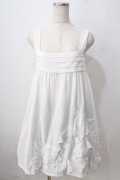 Jane Marple / Trail モチーフチュニックジャンパースカート M シロ Y-25-06-24-023-JM-OP-SZ-ZY