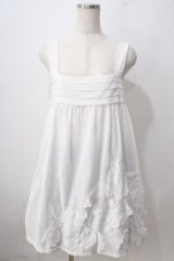 Jane Marple / Trail モチーフチュニックジャンパースカート M シロ Y-25-06-24-023-JM-OP-SZ-ZY