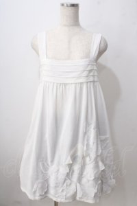 Jane Marple / Trail モチーフチュニックジャンパースカート M シロ Y-25-06-24-023-JM-OP-SZ-ZY