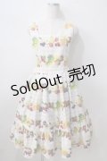 Melody BasKet / Fruits BasKetサロペットスカート  ベージュ Y-25-06-24-027-LO-SK-AS-ZY