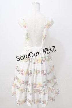 画像2: Melody BasKet / Fruits BasKetサロペットスカート  ベージュ Y-25-06-24-027-LO-SK-AS-ZY