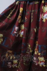 画像3: Emily Temple cute / Alphabet Bearsノースリーブワンピース  ワイン Y-25-06-26-048-ET-OP-AS-ZT456 (3)