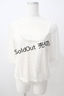 画像1: Fi.n.t / レース半袖トップス F アイボリー Y-25-06-26-006-CA-TO-SZ-ZT0725