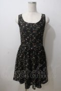 MILK / Ribbon lap dress  ブラックフラワーレース Y-25-06-26-054-ML-OP-SZ-ZY