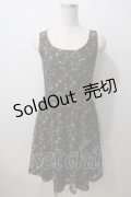 MILK / Ribbon lap dress  ブラックフラワーレース Y-25-06-26-054-ML-OP-SZ-ZY