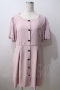 F&A / スクエアネックループピコ使いワンピース F ピンク Y-25-06-26-056-LO-OP-SZ-ZY