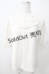 F i.n.t / レースヨーク半袖プルオーバー F オフホワイト Y-25-06-26-007-CA-BL-SZ-ZT0725