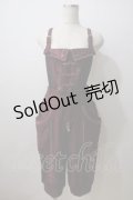Ozz oneste / 鳳凰刺繍チャイナサロペット  ワイン Y-25-06-26-063-OO-PA-SZ-ZY