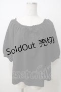 F&A / ローズ刺繍袖トップス F 黒 Y-25-06-26-009-LO-TO-SZ-ZY