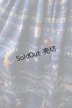 画像3: PUTUMAYO / 黒猫Circusワンピース  ネイビー Y-25-06-26-071-PT-OP-SZ-ZY