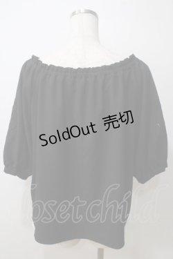 画像2: F&A / ローズ刺繍袖トップス F 黒 Y-25-06-26-009-LO-TO-SZ-ZY