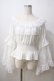 画像1: MAJOH / PRINCESS LACE SLEEVE トップス  ホワイト Y-25-06-26-077-GO-TO-SZ-ZY (1)
