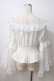 画像2: MAJOH / PRINCESS LACE SLEEVE トップス  ホワイト Y-25-06-26-077-GO-TO-SZ-ZY (2)