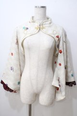 metamorphose / 春告げ鳥の恋うらら着物袖ボレロ  オフ白 Y-25-06-26-079-ME-TO-SZ-ZY