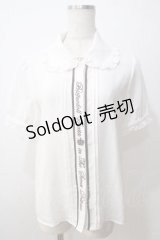 Amavel /フロント刺繍ブラウス F ブラウン Y-25-06-26-010-CA-BL-SZ-ZY