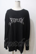 画像1: REFLEM / ロゴラインストーンTEE  黒 Y-25-06-26-090-PU-TO-SZ-ZT453 (1)
