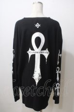 画像2: REFLEM / ロゴラインストーンTEE  黒 Y-25-06-26-090-PU-TO-SZ-ZT453 (2)