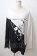 画像1: CIVARIZE / バイカラースカルロンT 44 ホワイト×ブラック Y-25-06-26-092-GO-TS-SZ-ZT0725 (1)