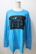 NieR Clothing / ONEくんプリントロンT XL 青 Y-25-06-26-093-PU-TO-SZ-ZY