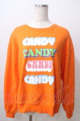 Candy Stripper / ロゴプリントトレーナー 2 オレンジ Y-25-06-26-095-PU-TO-SZ-ZT074