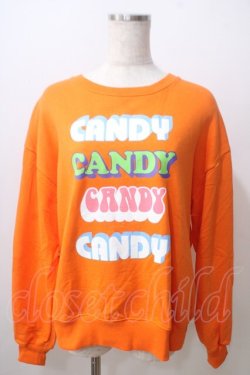 画像1: Candy Stripper / ロゴプリントトレーナー 2 オレンジ Y-25-06-26-095-PU-TO-SZ-ZT074