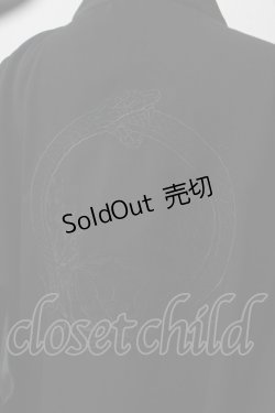 画像4: ililil / 【呑尾蛇蓮華】着物風羽織り F ブラック Y-25-06-26-099-PU-JA-SZ-ZY