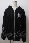 AdaNous / waffle zipup parker F ブラック Y-25-06-26-100-PU-TO-SZ-ZY