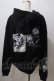 画像2: AdaNous / waffle zipup parker F ブラック Y-25-06-26-100-PU-TO-SZ-ZY (2)