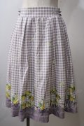 axes femme POETIQUE / シトロンフラワーリーススカート M ラベンダー Y-25-06-26-108-AX-SK-SZ-ZY
