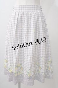 axes femme POETIQUE / シトロンフラワーリーススカート M ラベンダー Y-25-06-26-108-AX-SK-SZ-ZY