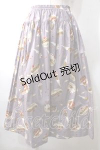 WONDERFUL WORLD / スイーツptスカート  ラベンダー Y-25-06-26-115-LO-SK-SZ-ZY