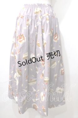 画像2: WONDERFUL WORLD / スイーツptスカート  ラベンダー Y-25-06-26-115-LO-SK-SZ-ZY