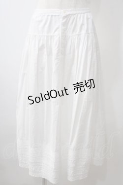 画像1: PINK HOUSE / 裾ピコフリルスカート  白 Y-25-06-26-119-LO-SK-SZ-ZY